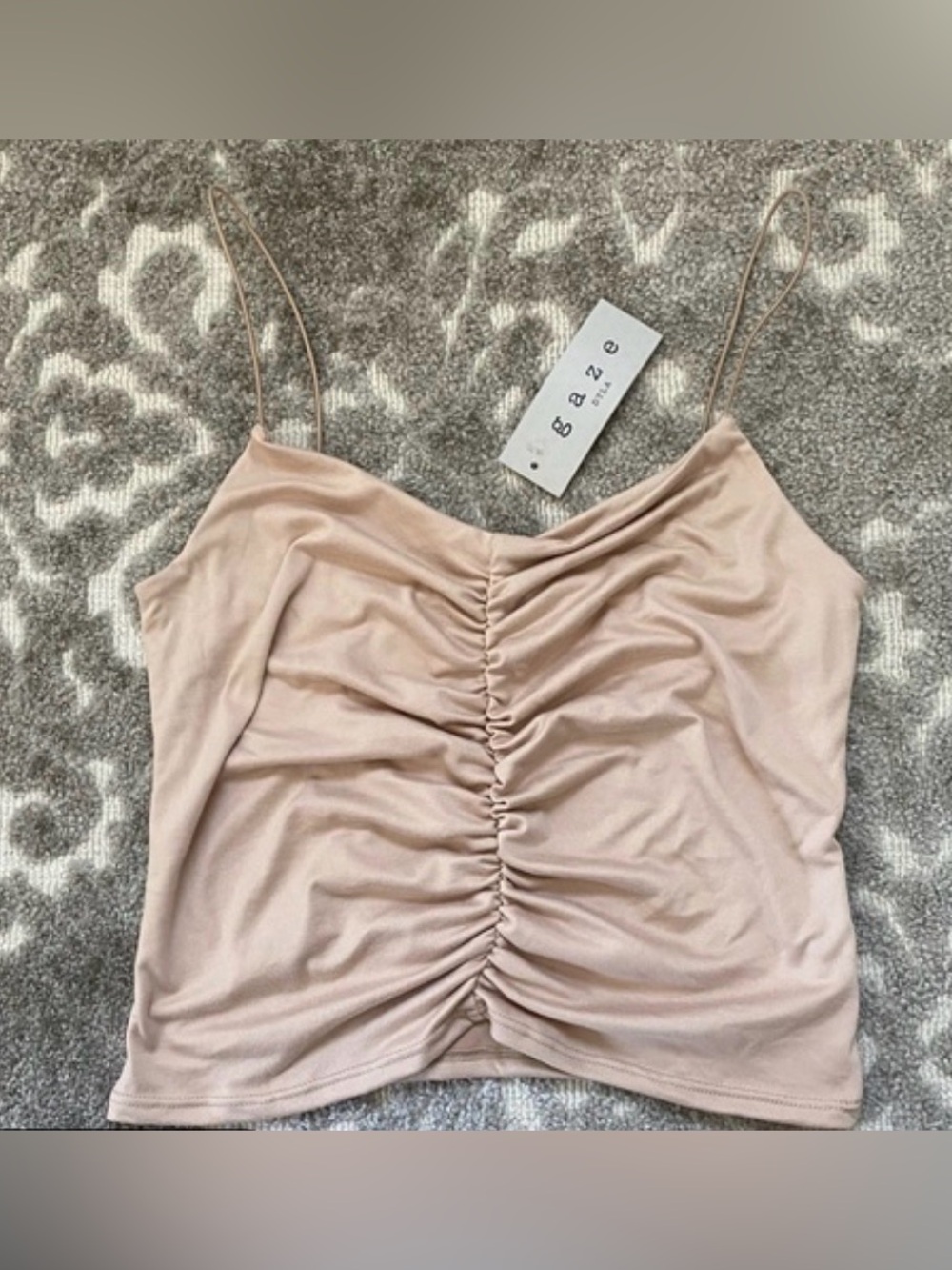 gaze ruched camisole - blush